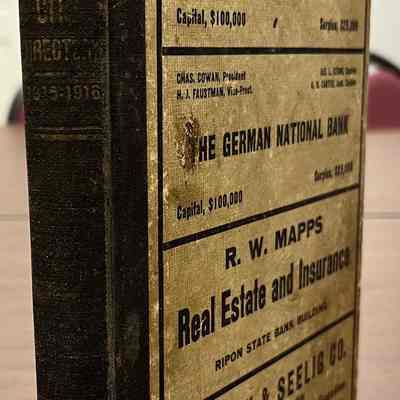 Ripon City Directory including the towns of Brandon, Fairwater, Green Lake, Markesan and Rosendale, 1915-1916