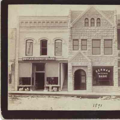 German National Bank Watson 100 Block West 1891