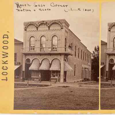 Stereograph Lockwood's Temple of Photography 123 Watson 1880