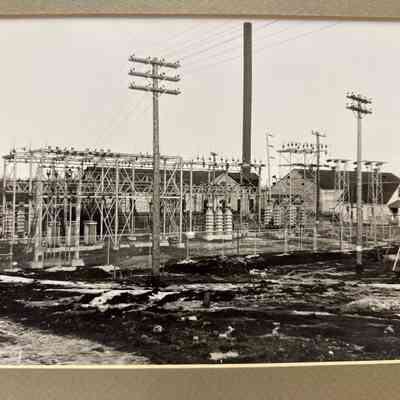 Wisconsin Power & Light Ripon District substation c.1935