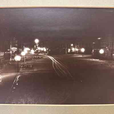 Downtown Ripon at Night c.1920