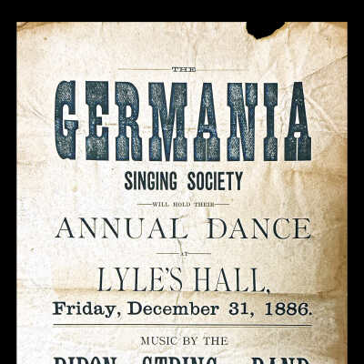 Event poster, 1886