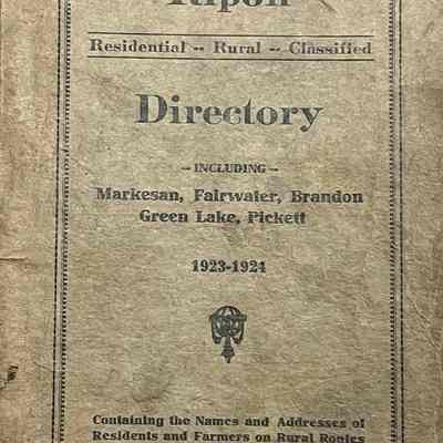 Ripon Directory 1923-24