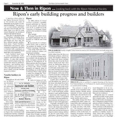 Now & Then in Ripon, November 2023