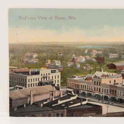Bird's-eye postcard - Undated