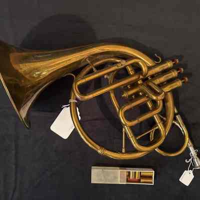 Horn, French Horn Instrument with Case, Edgar Zobel