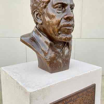 Bronze portrait bust: Dr. Arthur Bacon