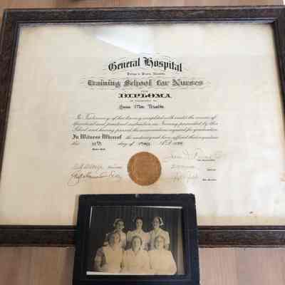 Framed Nursing Diploma