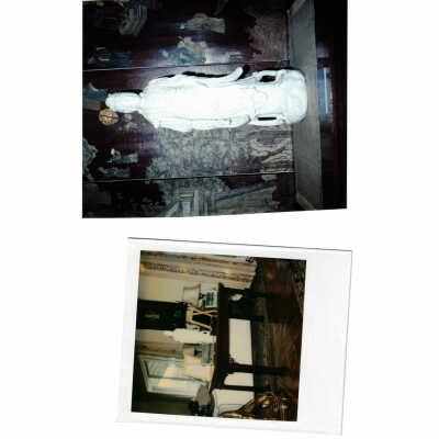 polaroid from Robert Coe's Cannes house, note Elizabeth I portrait