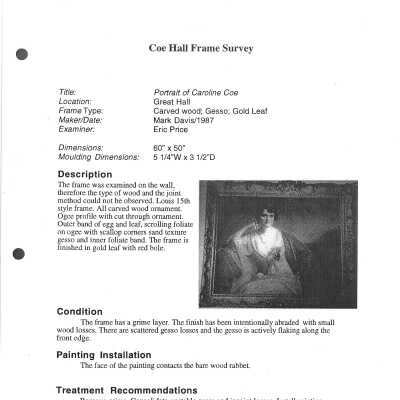 frame condition survey