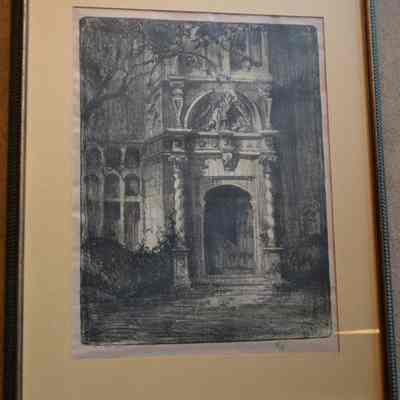 Frame for charcoal print