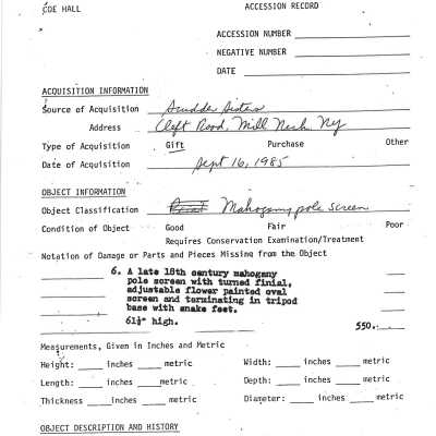 acquisition information