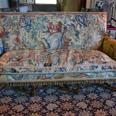 English Walnut Sofa