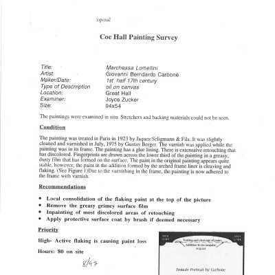 painting condition and survey