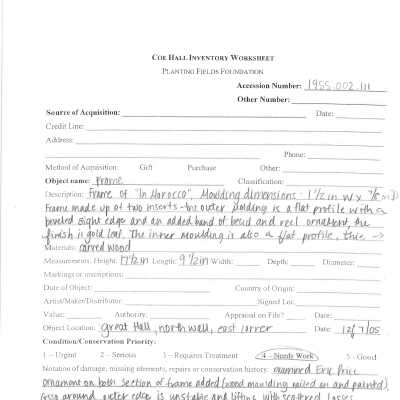 previous information worksheet