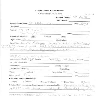 previous inventory worksheet