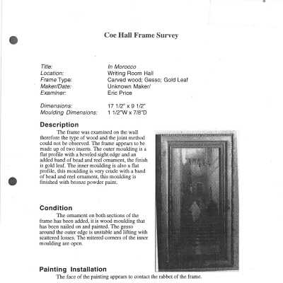 frame condition survey
