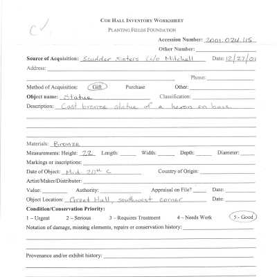 previous inventory worksheet