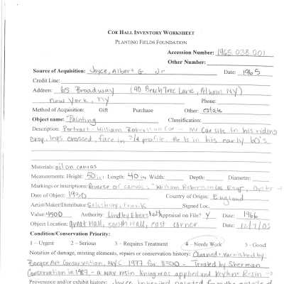 previous inventory worksheet