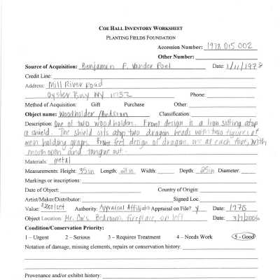 previous inventory worksheet