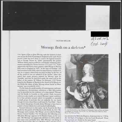 About Van Weesop Burlington Magazine