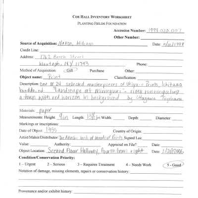 previous inventory worksheet