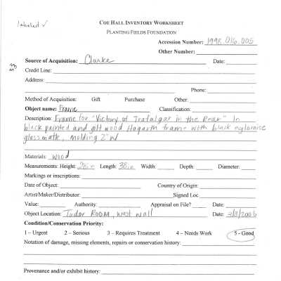 previous inventory worksheet