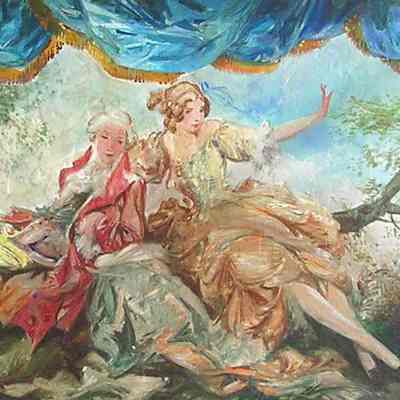 Painting, by Everett Shinn