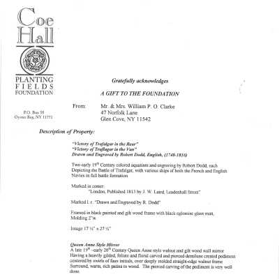 gift acknowledgement