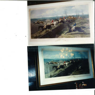 Frame for Sporting Print: Steeple Chase Cracks