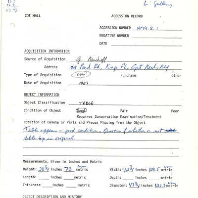 acquisition information