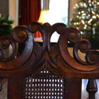 Chair, side-detail of chair top