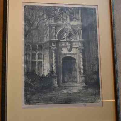 Frame for Picture of Coe Hall Front