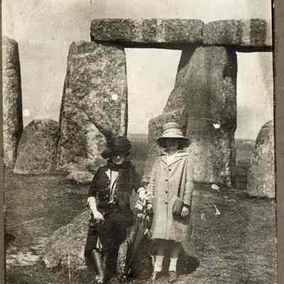 Coe_Family_044: Mai Coe with Natalie Coe at Stonehenge