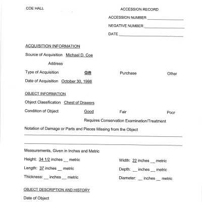 acquisition information