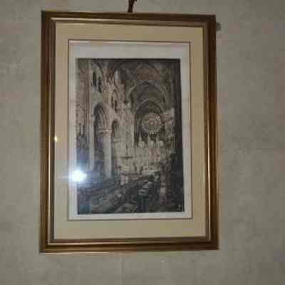 Frame for Choir of Durham Cathedral Print