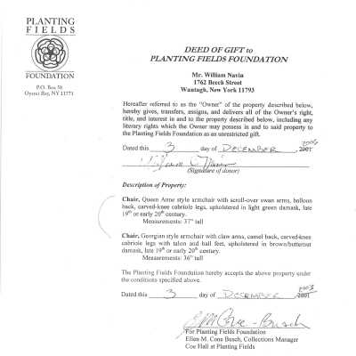 Deed of gift