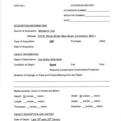 acquisition information