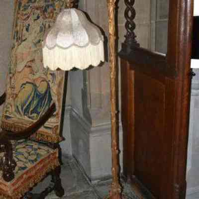 Giltwood Floor Lamp