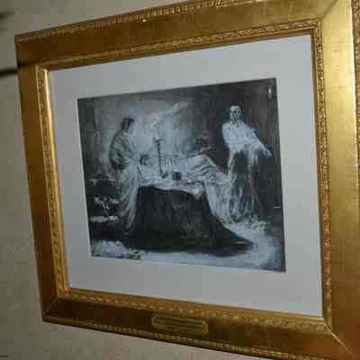 Frame for Watercolor: Brutus and the Ghost