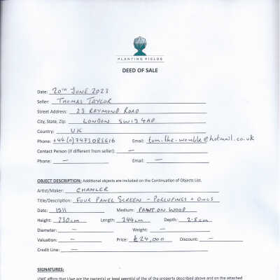 Deed of Sale