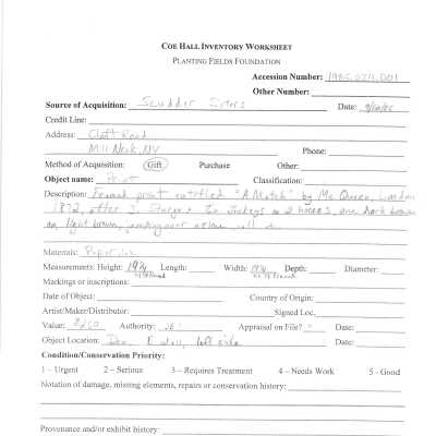 previous inventory worksheet