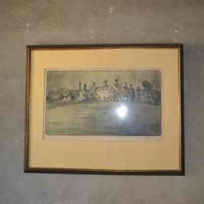 Frame, Print of Coe Hall Facade