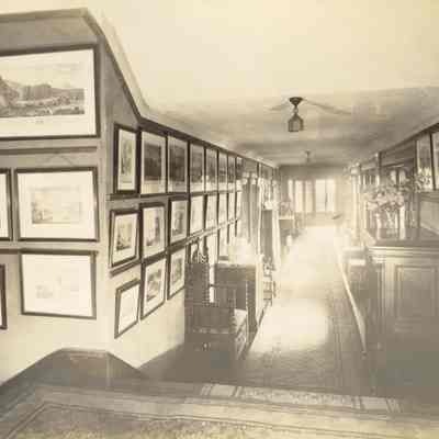 Byrne_019: Interior hallway of Byrne House, photographed by August Patzig