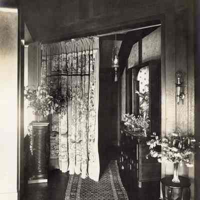 Byrne_020: Corner interior of Byrne House, photographed by August Patzig