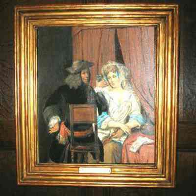 Frame for Painting Cavalier and Lady in an Interior