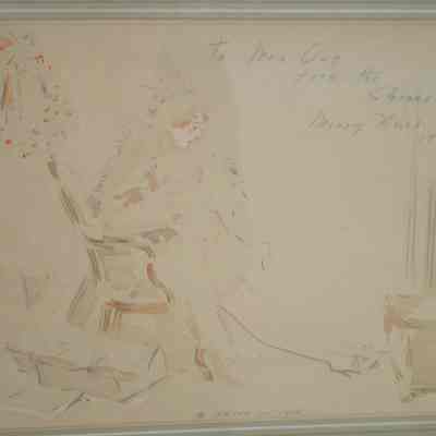 "To Mrs. Coe, from the Shinns. Merry Xmas 1914".