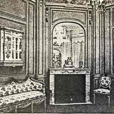 1938 Country Life, vitrine on walls