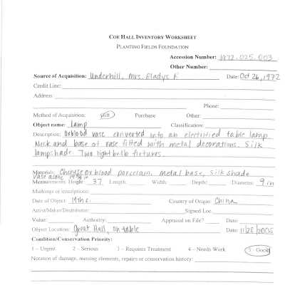 previous inventory worksheet