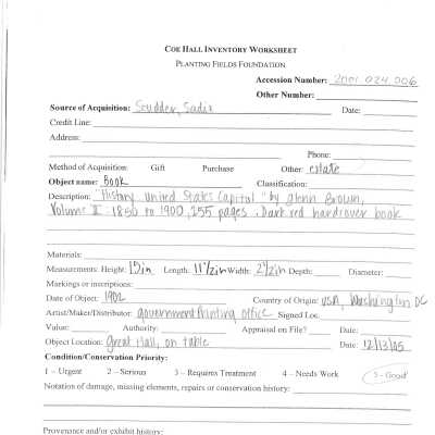 previous inventory worksheet